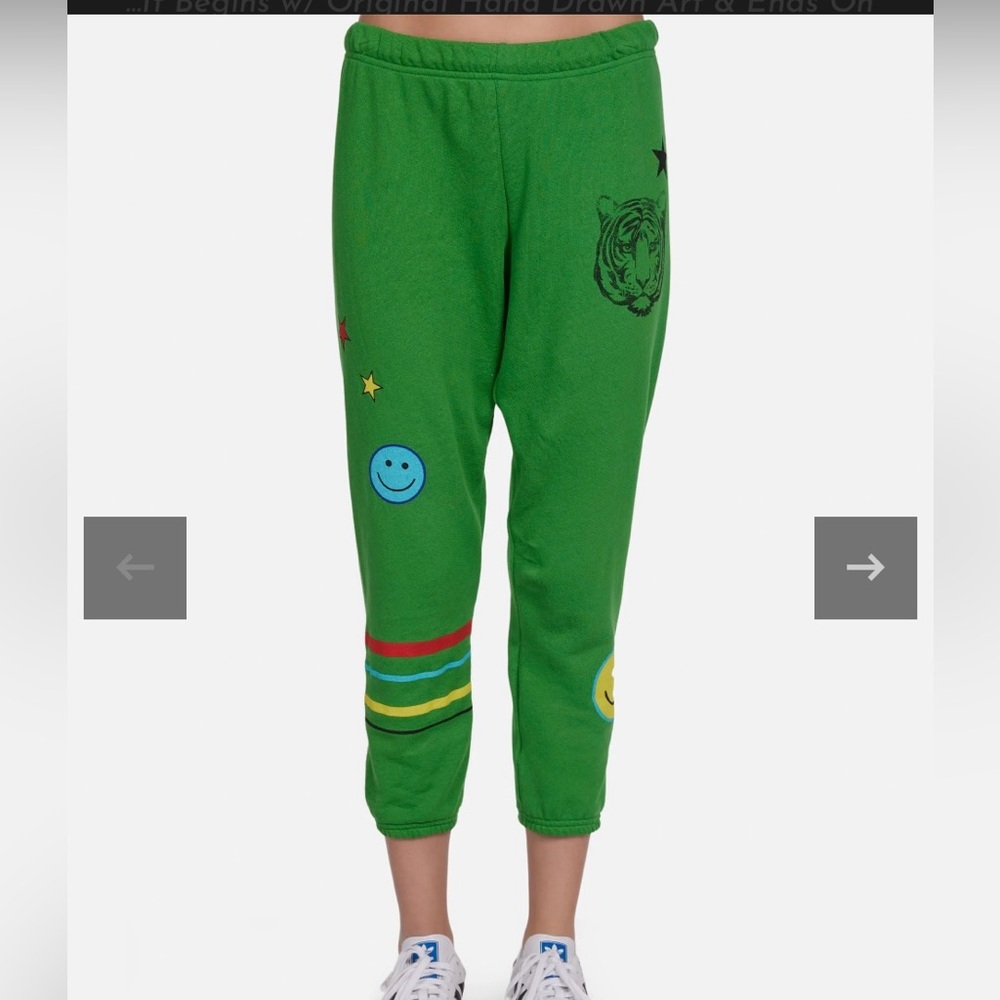 Lauren Moshi Vintage Tiger green jogger pants